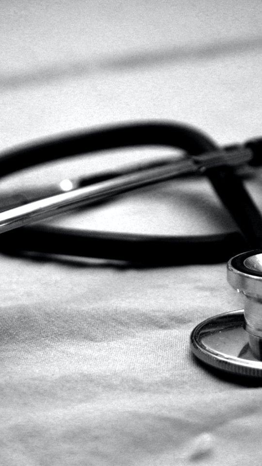 black and gray stethoscope